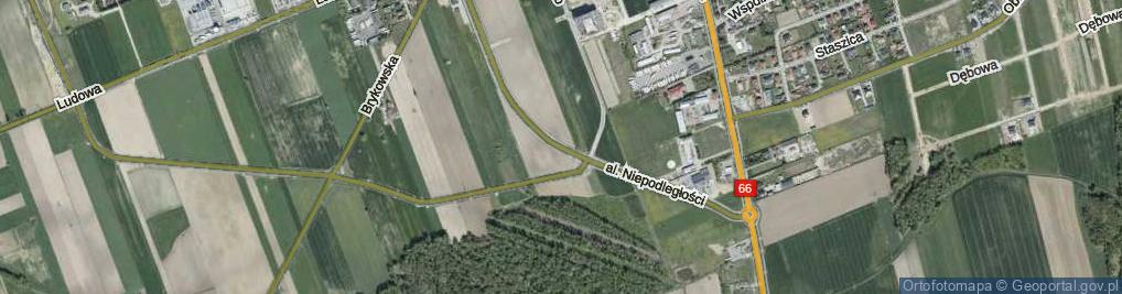 Zdjęcie satelitarne Aleja Niepodległości al.